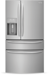 Icon of a French door refrigerator.