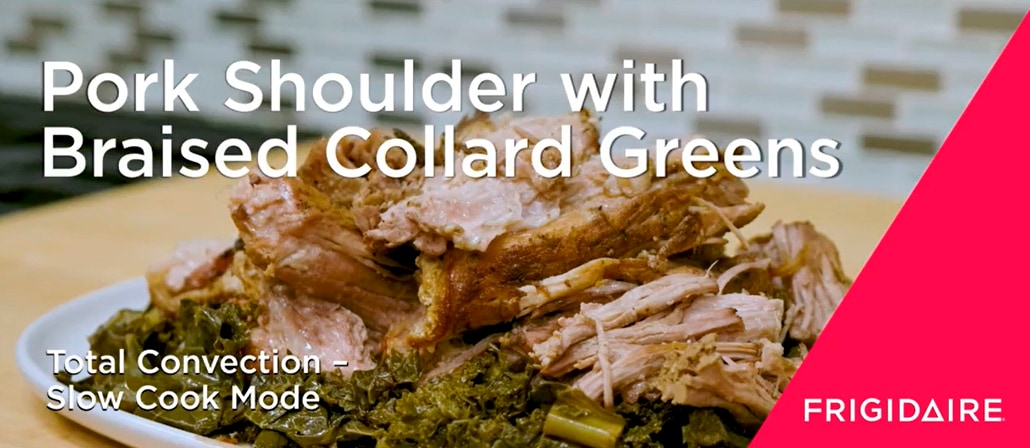 Slow Cook Pork Shoulder with Braised Collard Greens