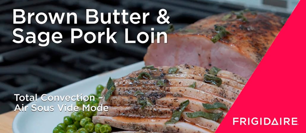 Sous Vide Pork Loin with Brown Butter Peas 