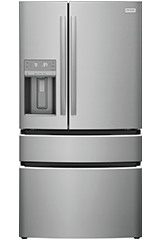 Icon of a French door refrigerator.