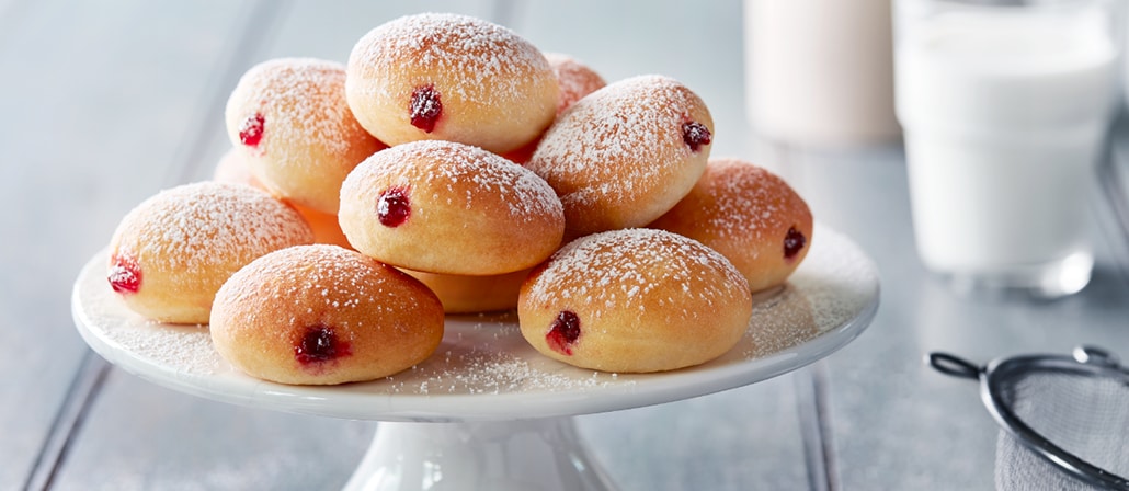 Mini beignets à la gelée